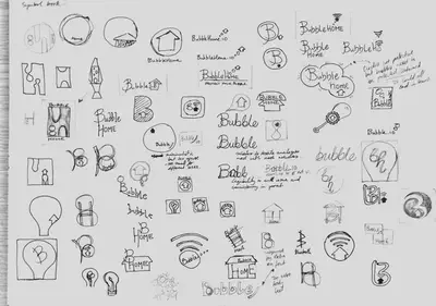 Image of sketchbook logo sketching page