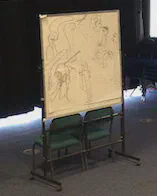 Drawing with pens on paper with live video streaming