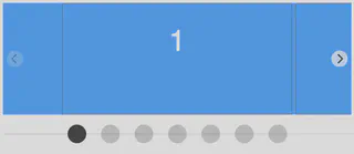 Screenshot showing the edited version of the Flickity carousel