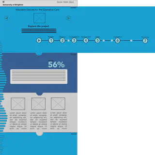 Image of wireframe 2 with anxiety levels visualisation shown
