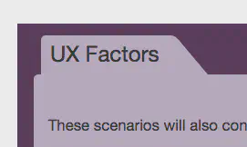 Screenshot of the second attempt at a tab using CSS