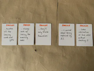 New Barrier cards described in the text above