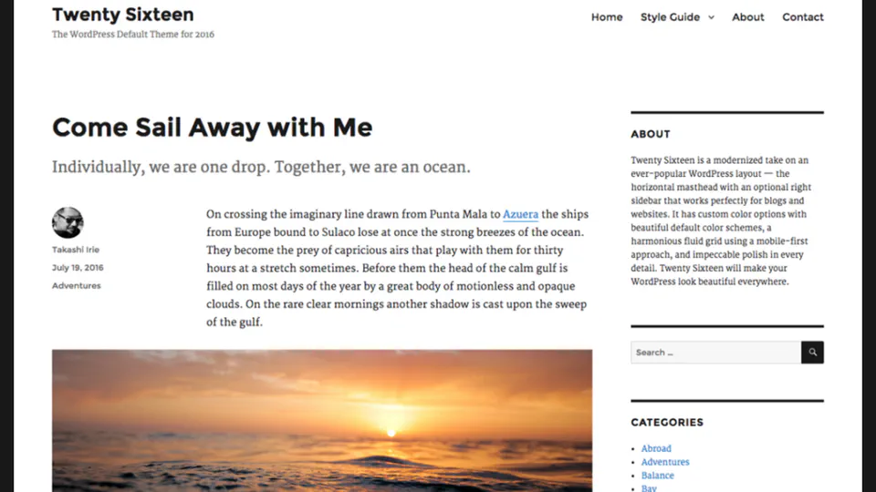 Theme testing