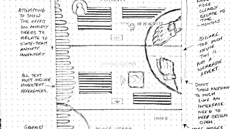 Wireframing sketches