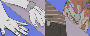 Image of sprite file showing the wearable devices