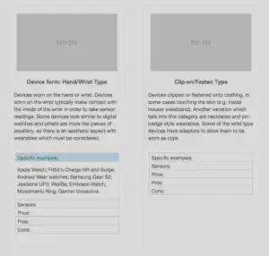 Screenshot showing collapsible accordion sections of the site